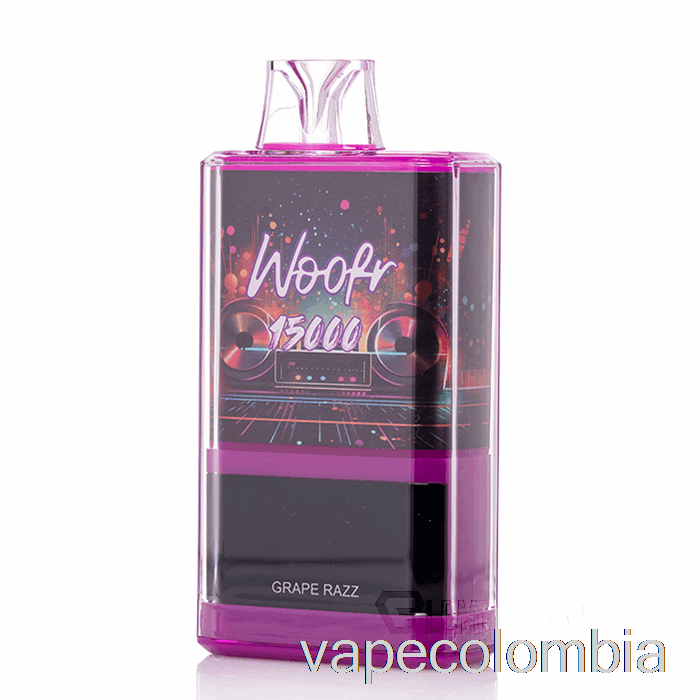 Vape Recargable Woofr 15000 Desechable Uva Razz